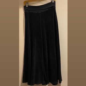 Hard Tail Brand Black terry cloth Maxi Skirt Size Small